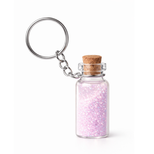 Baby Dust Keychain Gift with Card – Fertility Good Luck Charm for TTC, IVF, and Pregnancy Journey Support