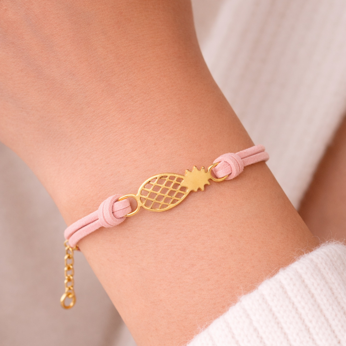 IVF Boss Pineapple Wishes Bracelet –  Sold Separately - Adjustable Cord Bracelet for IVF, Fertility, Adoption & Family Journeys