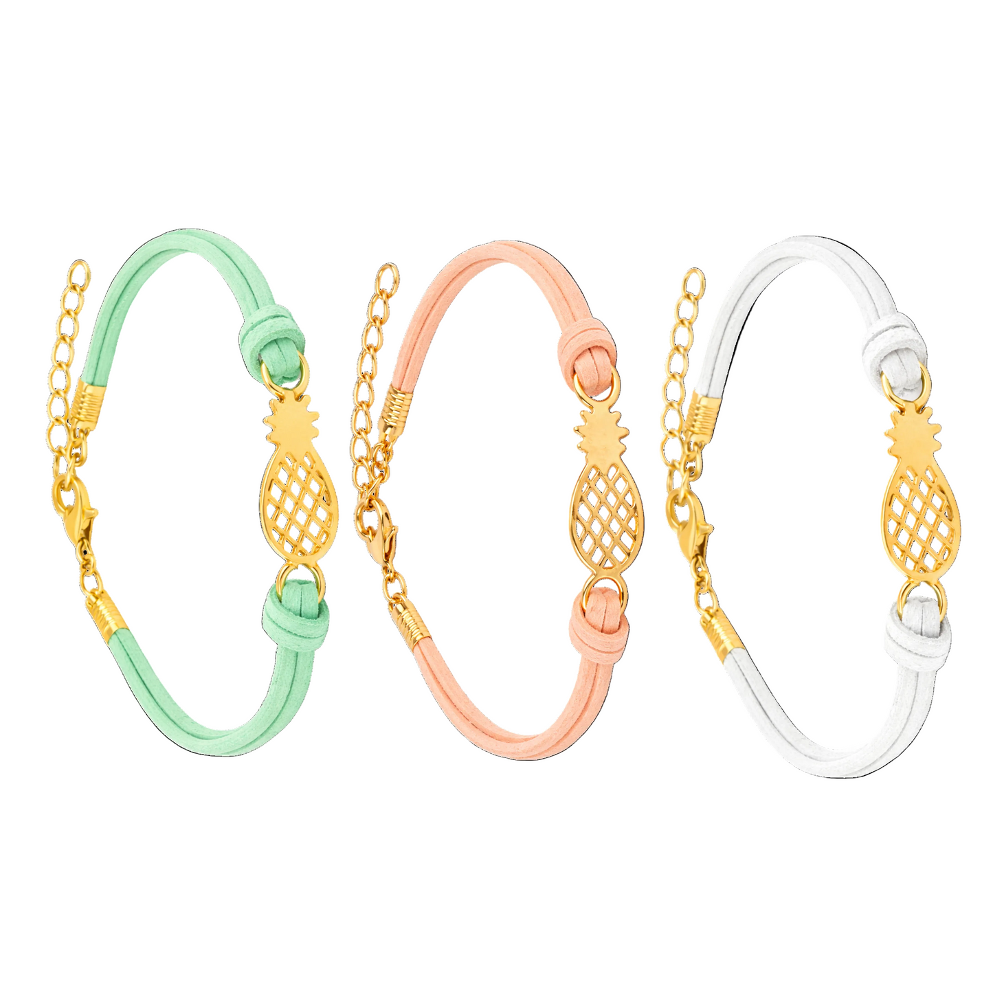 IVF Boss Pineapple Wishes Bracelet –  Sold Separately - Adjustable Cord Bracelet for IVF, Fertility, Adoption & Family Journeys