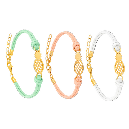 IVF Boss Pineapple Wishes Bracelet –  Sold Separately - Adjustable Cord Bracelet for IVF, Fertility, Adoption & Family Journeys