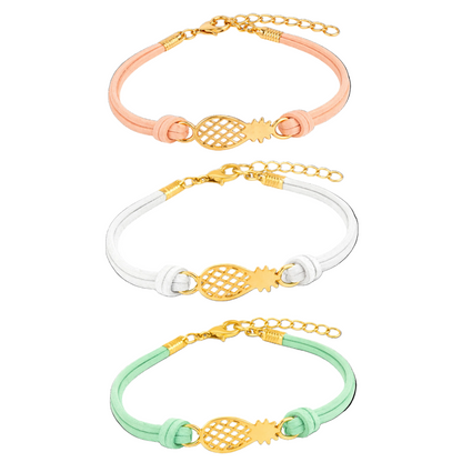 IVF Boss Pineapple Wishes Bracelet –  Sold Separately - Adjustable Cord Bracelet for IVF, Fertility, Adoption & Family Journeys