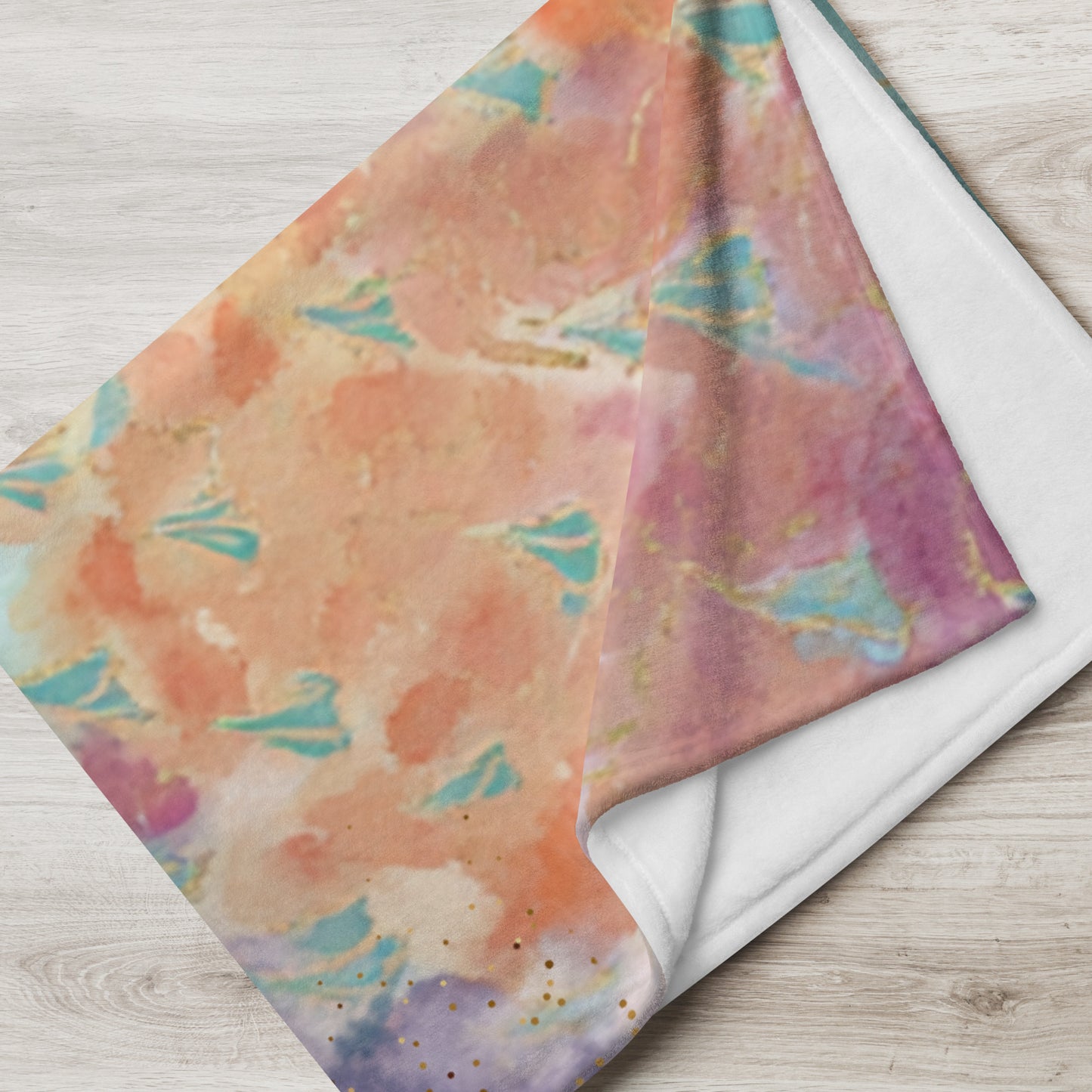 IVF Boss Pineapple Waves Throw Blanket: Soft Watercolor Pineapple Cozy Blanket for IVF, Fertility, Adoption and Family Journeys