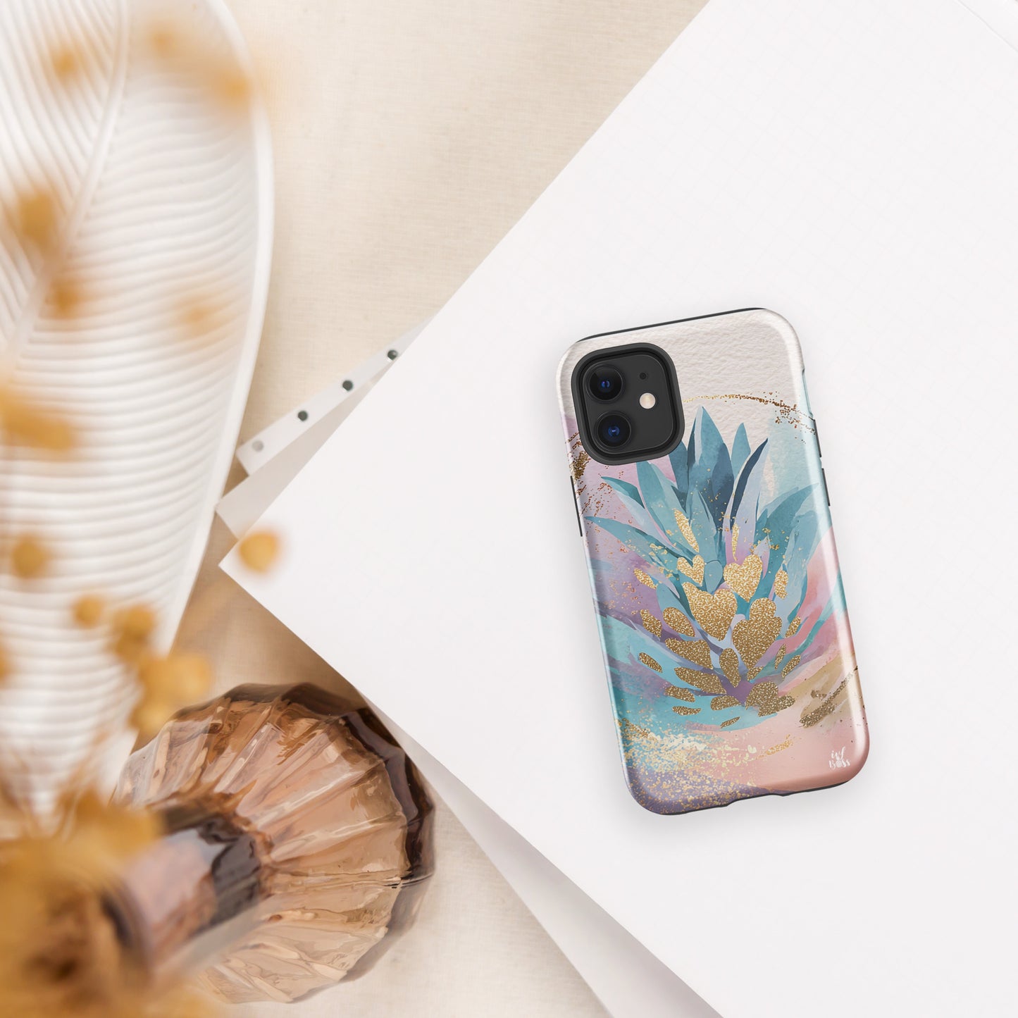 IVF Boss Pineapple Wishes Tough Case for iPhone®: Dual Layer Protective Phone Case with Pineapple Symbol for IVF, Fertility, Adoption and Family Journeys