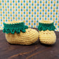 Handmade Pineapple Booties for Baby