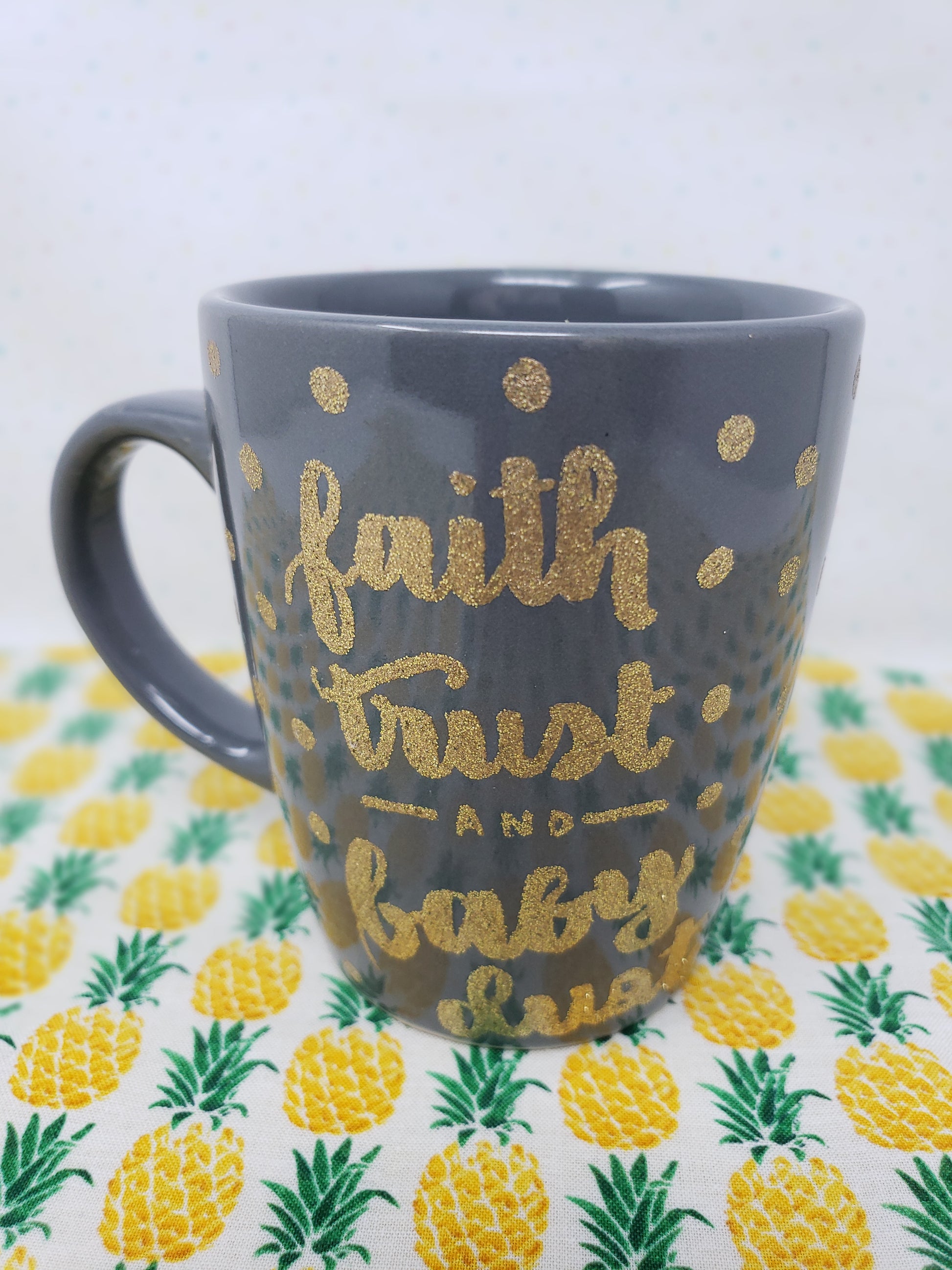 Faith Trust and Baby Dust Mug Fertility Gift