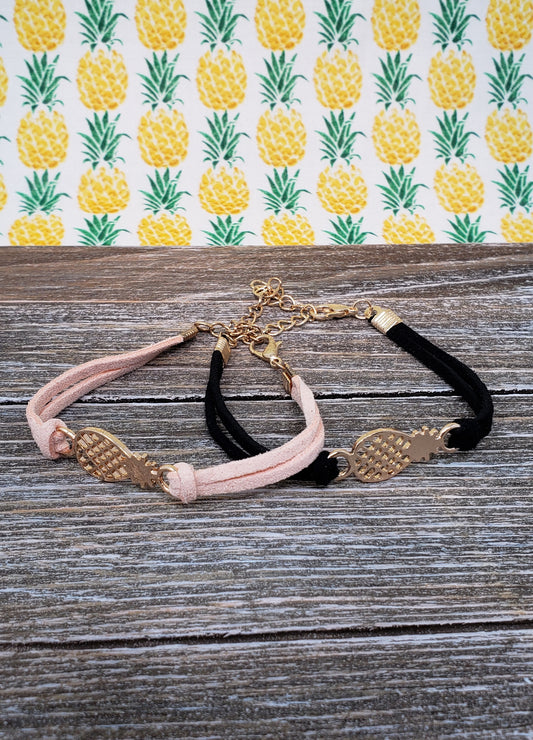 Pineapple Bracelet with Adjustable Chord Fertility Gift