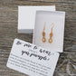 Pineapple earrings rose gold plated for fertility gift